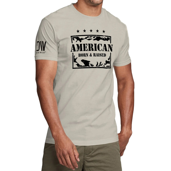 American Born and Raised Men's T-Shirt - Dion Wear