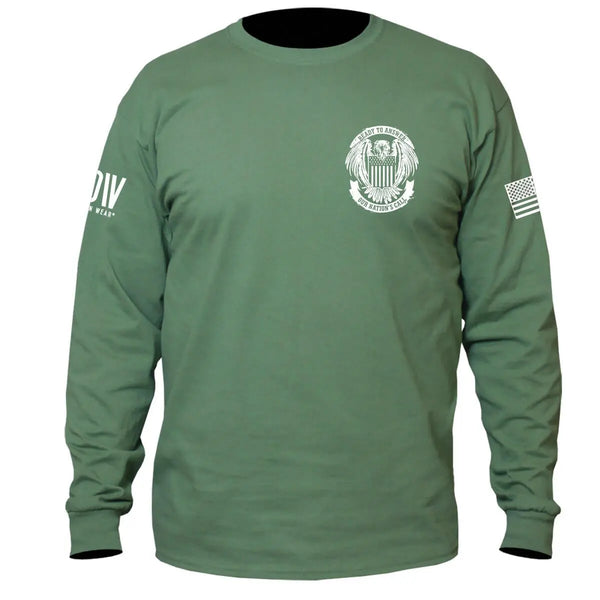 American Nation Long Sleeve T-Shirt - Dion Wear