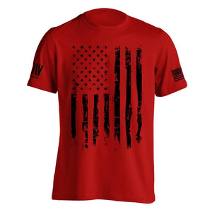 Black American Flag T-shirt v1 - Dion Wear