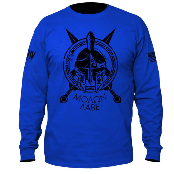 Spartan Molon Labe Long Sleeve T-Shirt - Dion Wear