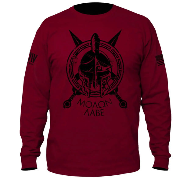 Spartan Molon Labe Long Sleeve T-Shirt - Dion Wear