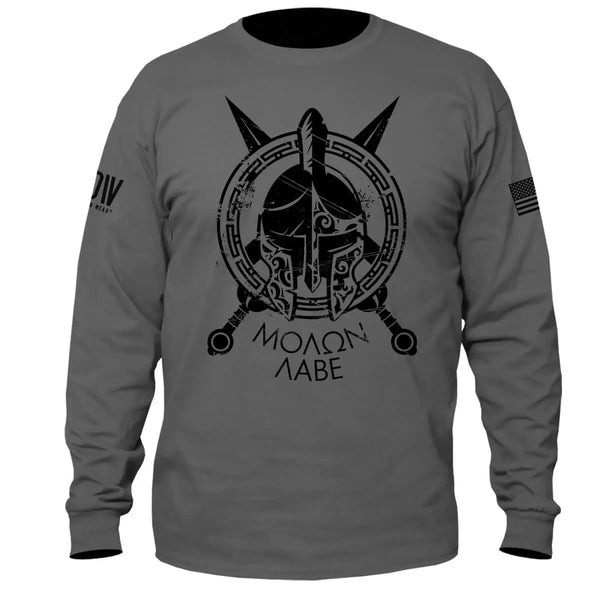 Spartan Molon Labe Long Sleeve T-Shirt - Dion Wear