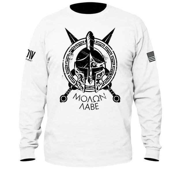 Spartan Molon Labe Long Sleeve T-Shirt - Dion Wear