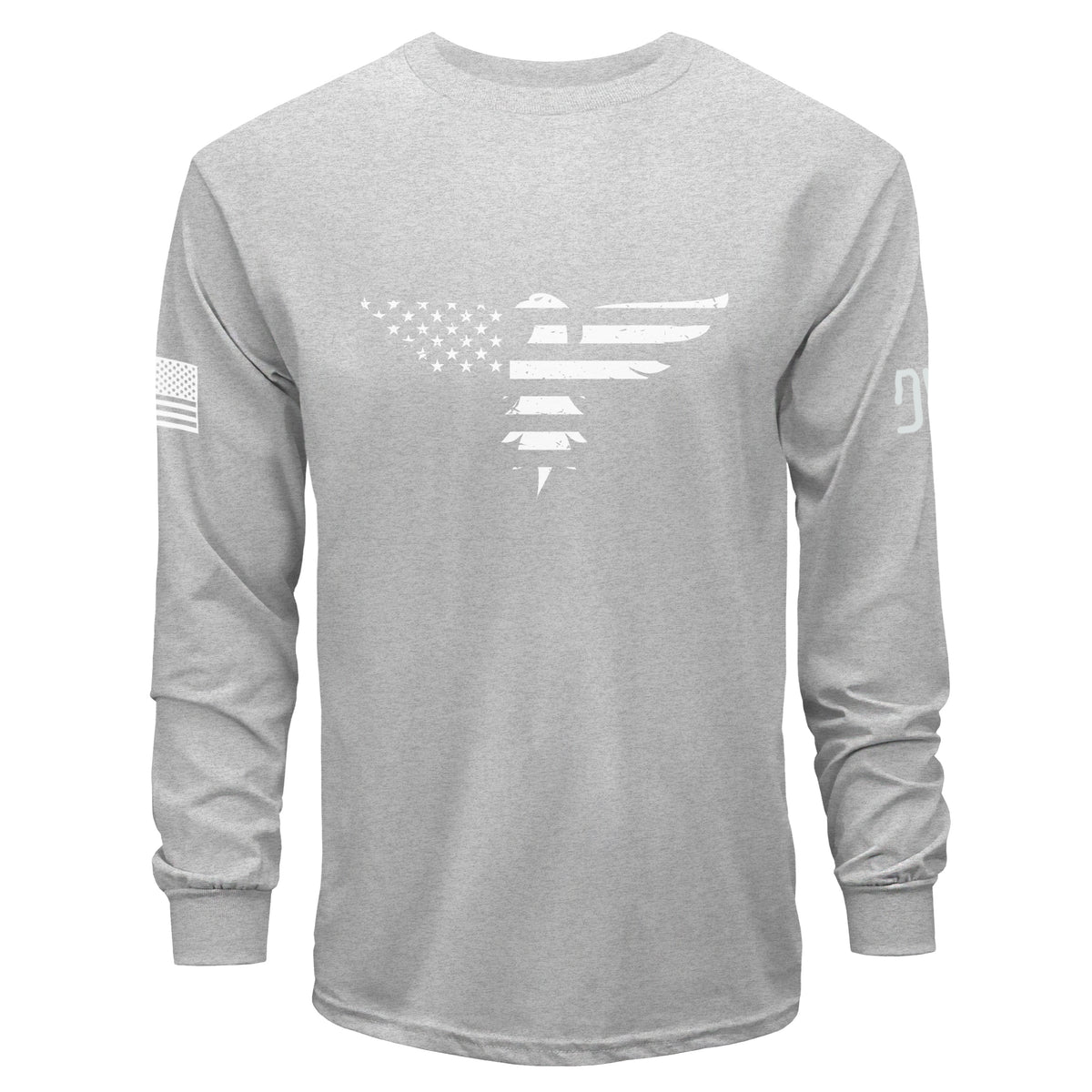 American Flag Eagle Long Sleeve T-Shirt