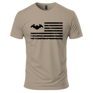 Men's American Bat Flag Short Sleeve Graphic T-Shirt