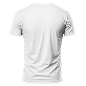 White t-shirt on a white background