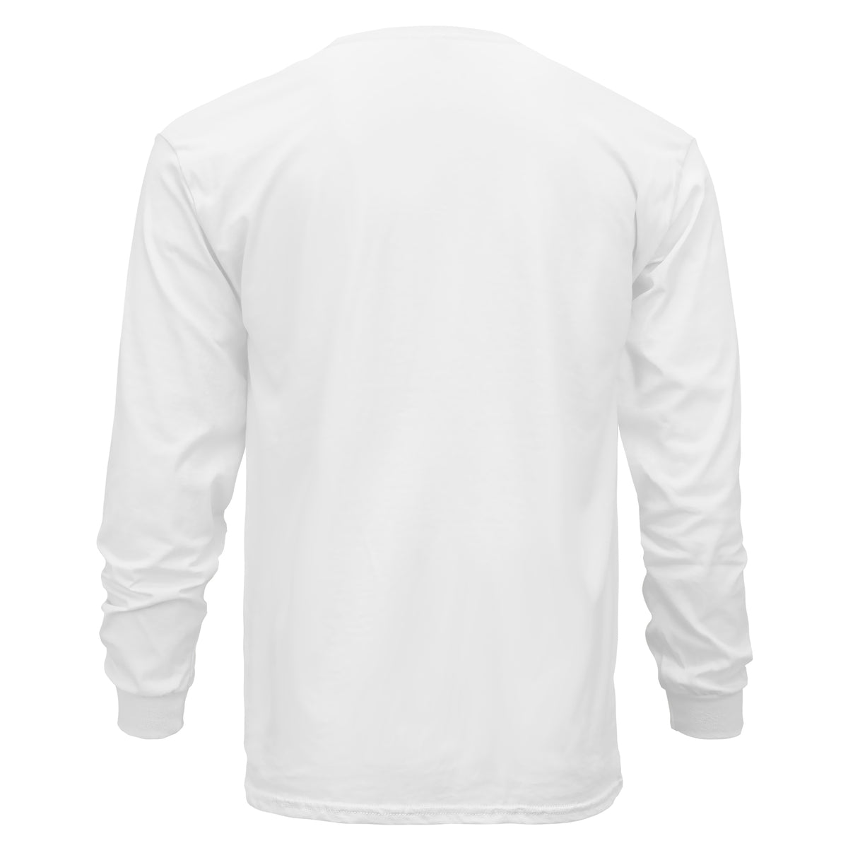 White long-sleeve shirt on a white background