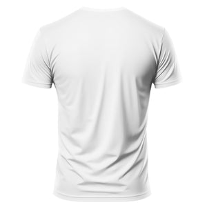 White t-shirt on a white background