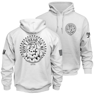 Don't Tread on Me Hoodie front and back model
