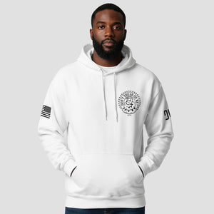 Men wearing Don't Tread on Me Hoodie