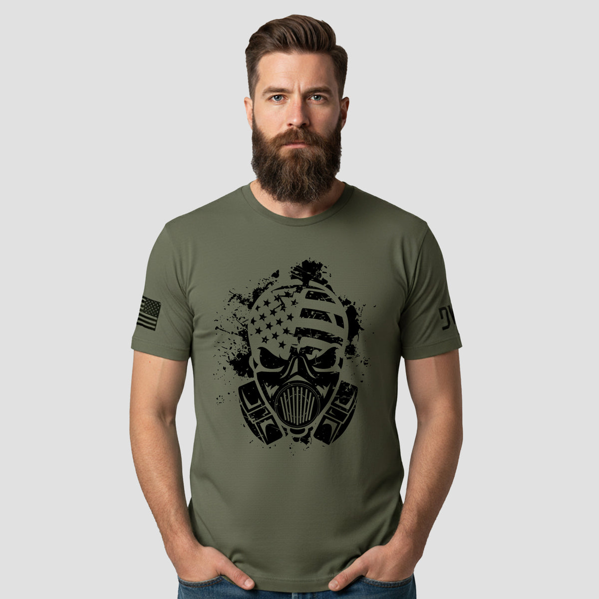American Fighter Skull T-Shirt