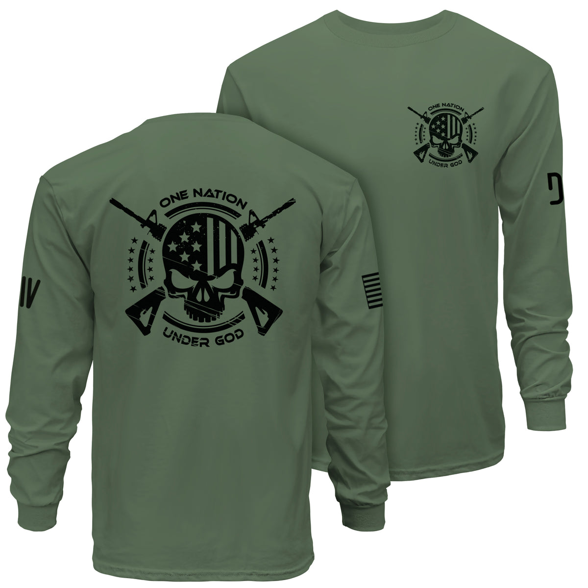 One Nation Under God Long Sleeve T-Shirt