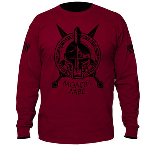 Spartan Molon Labe Long Sleeve T-Shirt - Dion Wear