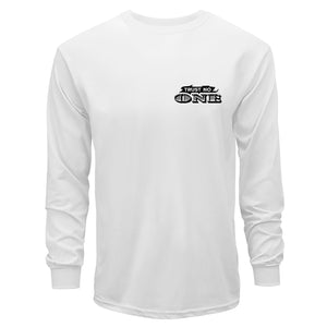 Trust No One long sleeve t-shirt front graphic