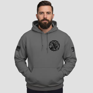 Men wearing Fod God and Country hoodie