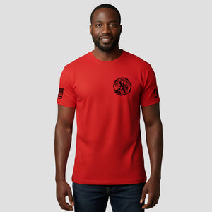 Men wearing For God and Country patriotic t-shirt