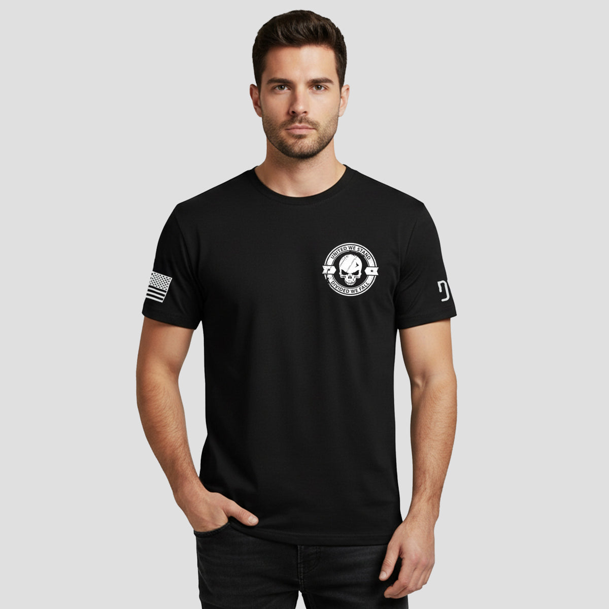 Divided We Fall Skull T-Shirt