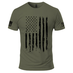 Men's Bold American Flag Short Sleeve T-Shirt