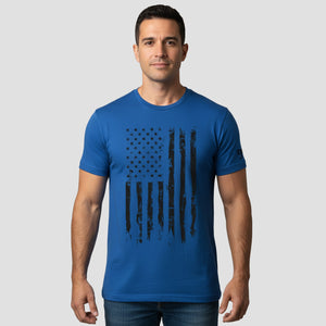 Men's Bold American Flag Short Sleeve T-Shirt