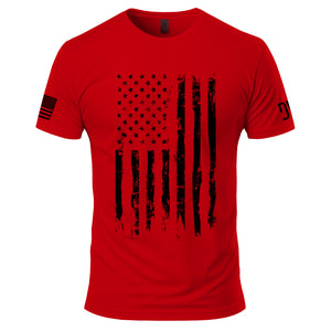 Men's Bold American Flag Short Sleeve T-Shirt