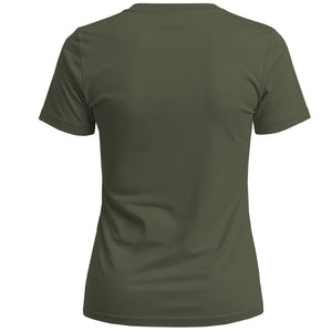 Green t-shirt on a white background