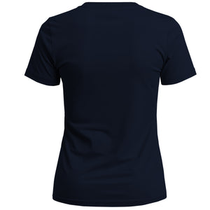 Black t-shirt on a white background
