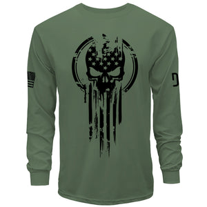 Men's American Warrior Long Sleeve Graphic T-Shirt