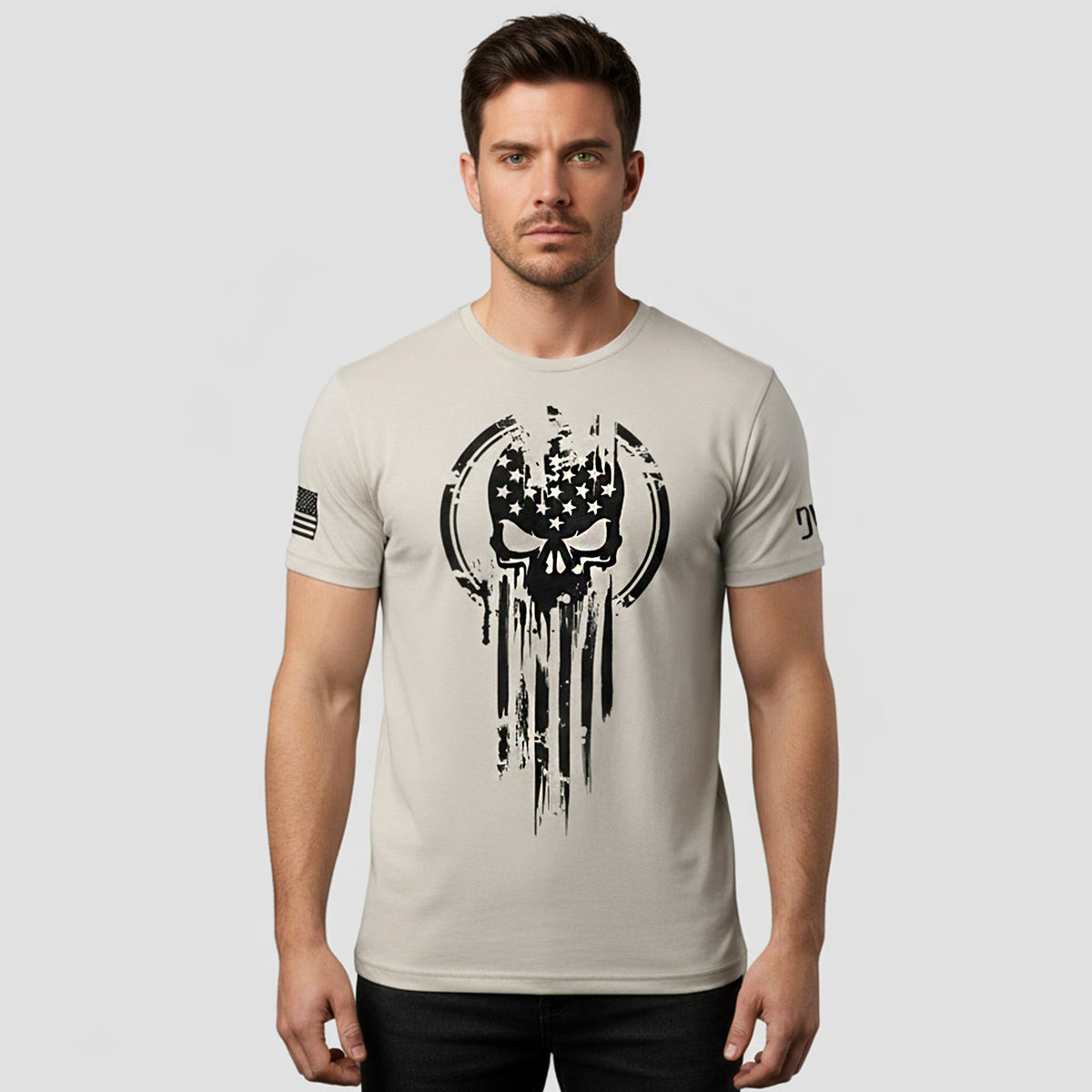 American Warrior Skull T-Shirt