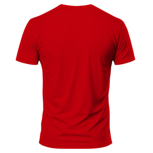 Red t-shirt on a white background
